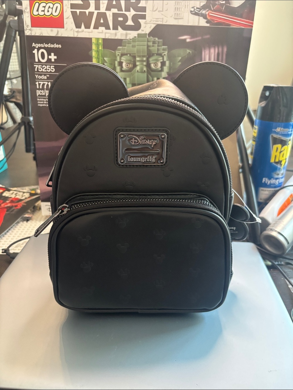 Loungefly Black Mickey Ear Mini Backpack